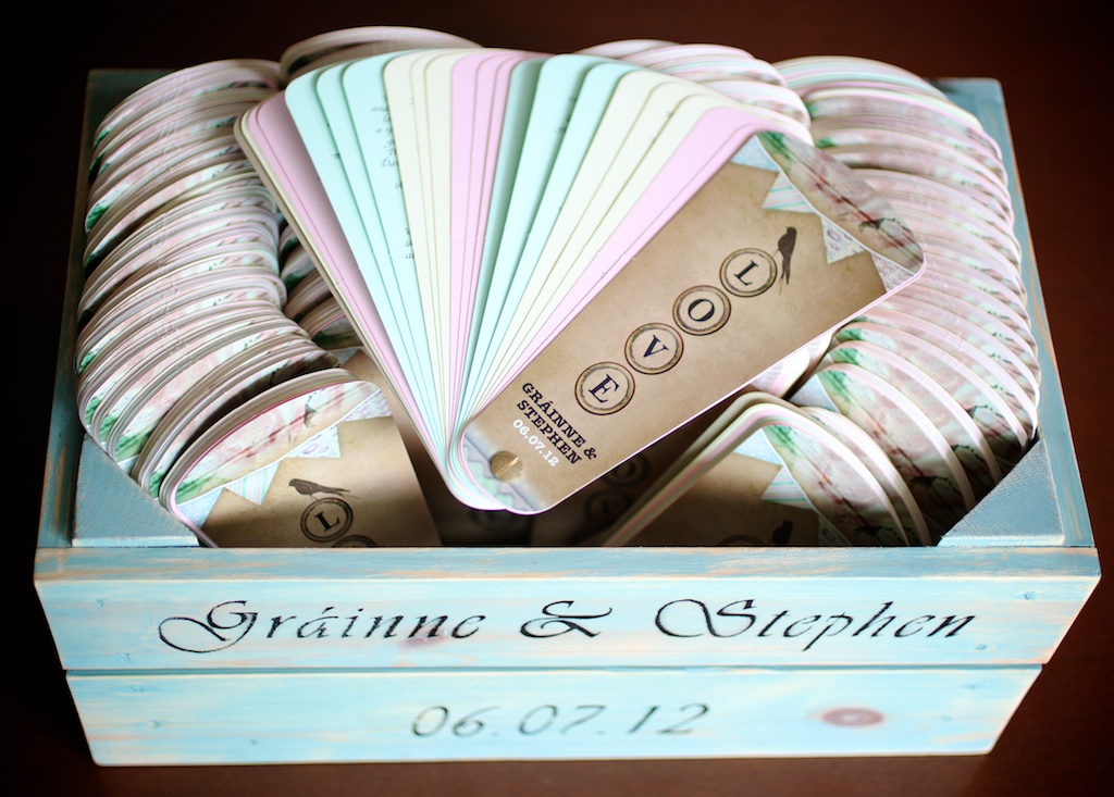 rustic style wedding mass booklets